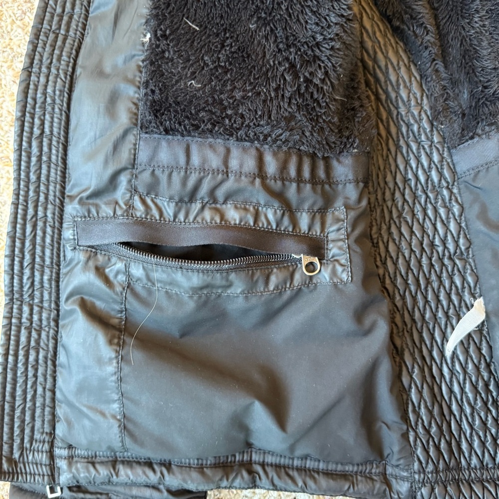 The North Face 550 Women Size L Black Sheen Puffer Goose Down Insulated Jacket - Picture 9 of 16